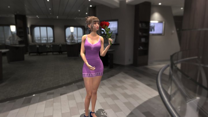 Sakura+rose 3D Model