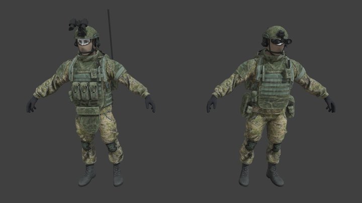 [BA] VDV Spetsnaz 3D Model