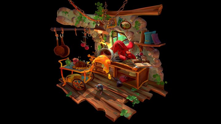 DAE Crib - " Over Spill" 3D Model