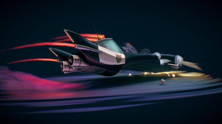Police Chase 3D Model