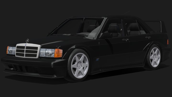 1990 Mercedes-Benz 190E 2.5-16 Evolution II 3D Model