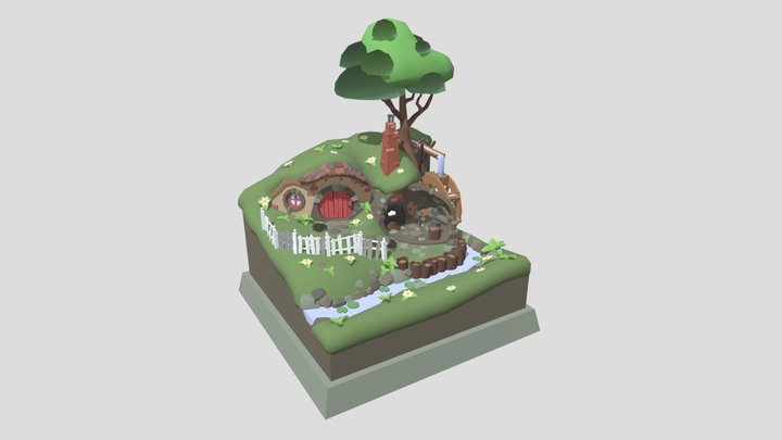 DEA GameArt1 - Simple Scene 3D Model