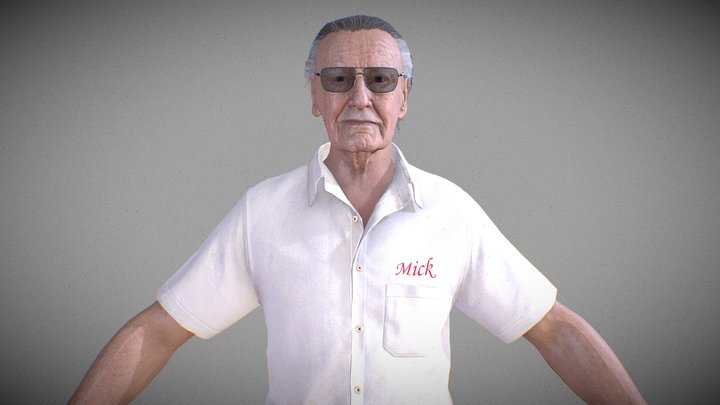 Stan Lee 3D Model