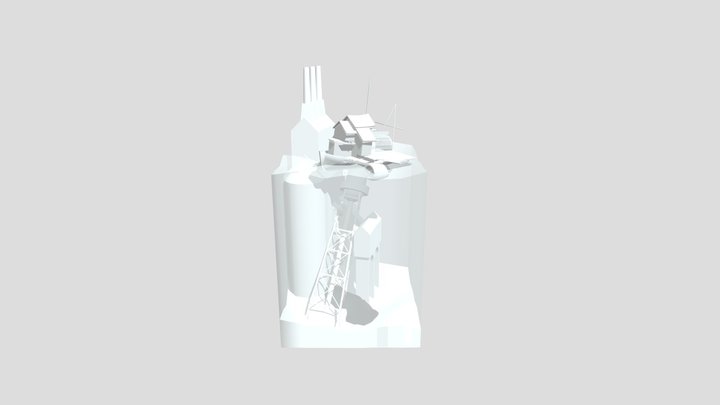 1IGP22E_Körsgen_Leon_DioramaHouseBlockouts 3D Model