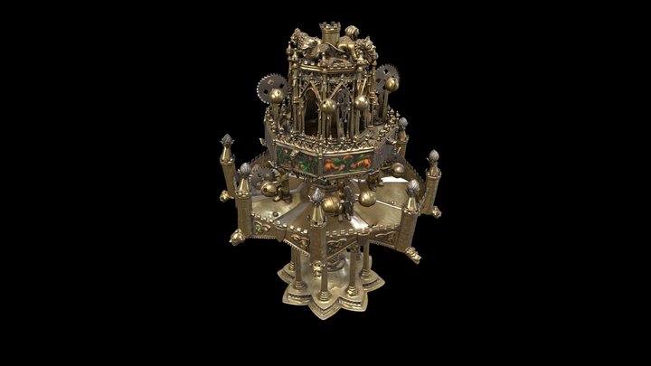 1924.859 Table Fountain 3D Model