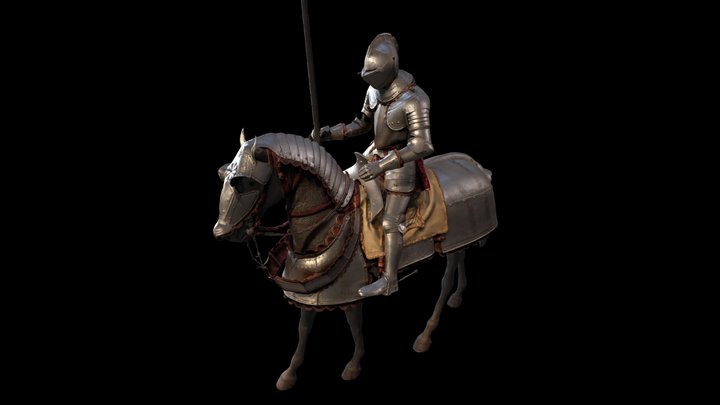 1964.88 Armor for Man and Horse 3D Model