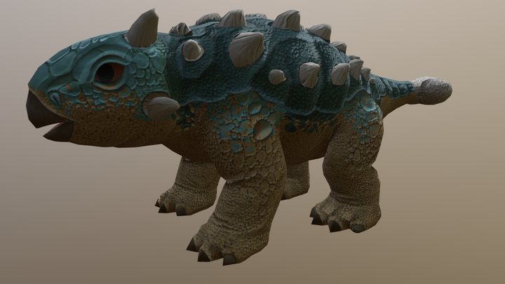 Young Bumpy The Ankylosaurus [jwcc] 3D Model