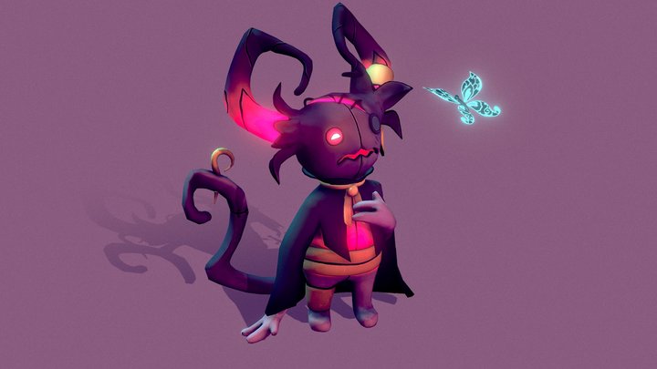 Cute Little Demon 3D Model