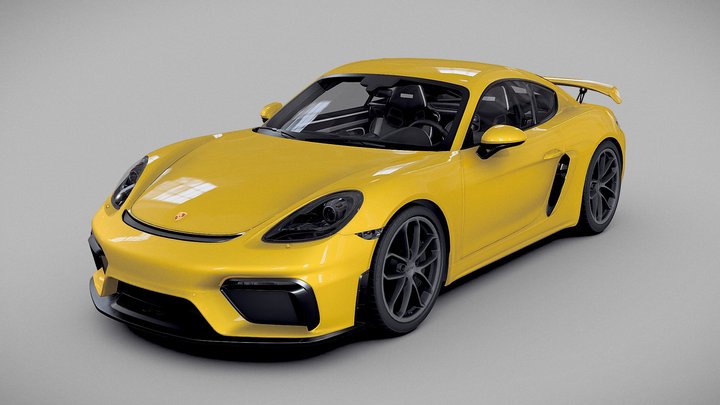 2020 Porsche 718 Cayman GT4 3D Model