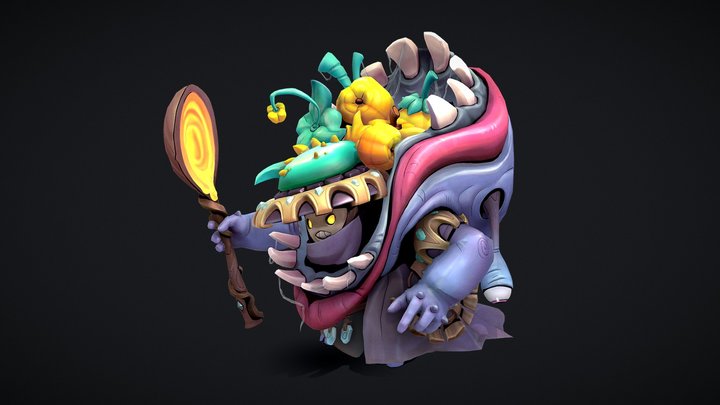 Chomp game ready character 3D Model
