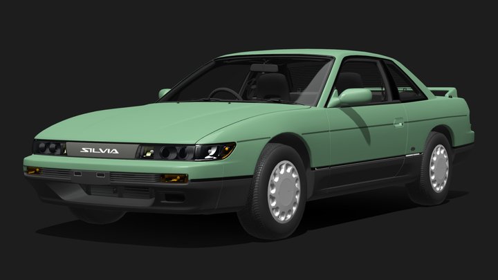 1990 Nissan Silvia K's Diamond Selection (S13) 3D Model