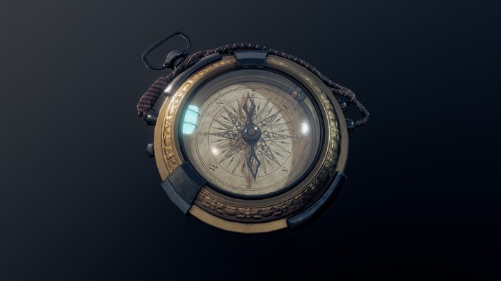 Fantasy Compass 3D Model