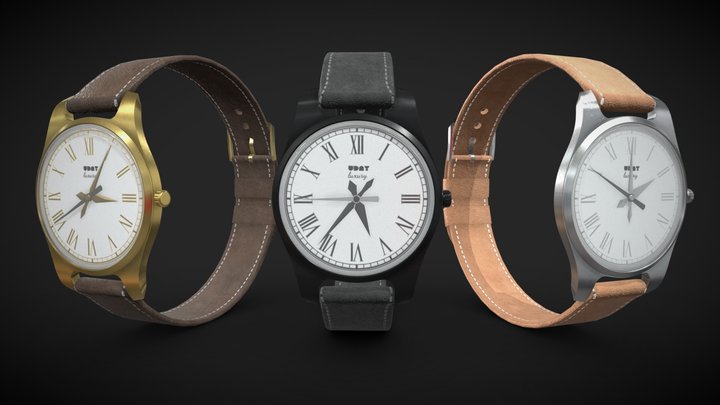 Vintage Watch 3D Model
