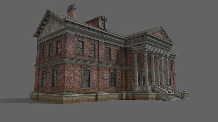 Abandoned Mansion 3D Model