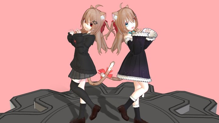 Vtuber: Neuro-sama Remesh & 2nd Costume 3D Model