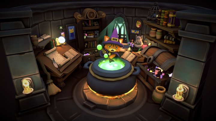 🐱 Cat Wizard 3D Model