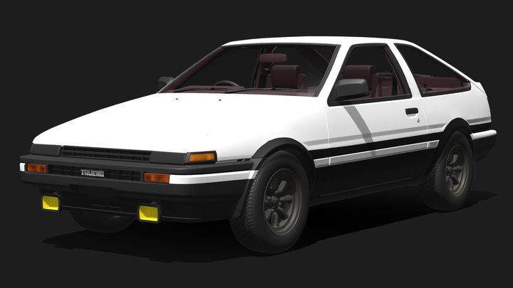 1983 Toyota Sprinter Trueno GT-Apex (AE86) 3D Model