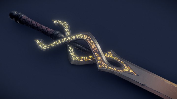 Fantasy Sword 3D Model